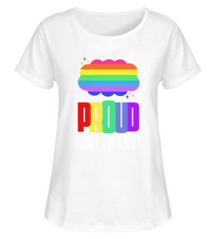 Proud LGBT Shirt Love is Love Shirt Rainbow Flag Gay Lesbian