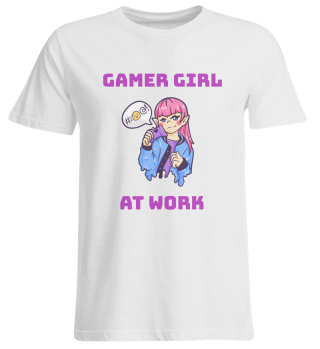 Gamer girl gambles game console PC