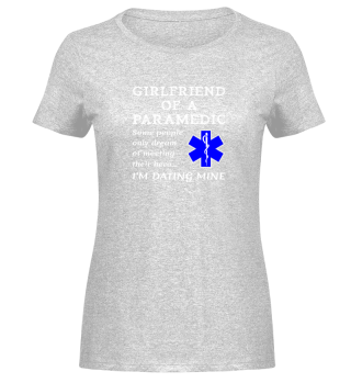 Proud Paramedic Girlfriend Phrase Medica