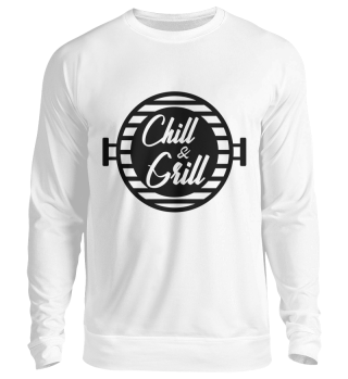 Chill And Grill Funny Barbecue BBQ Slogan