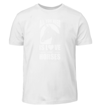 Love and horses girl children gift