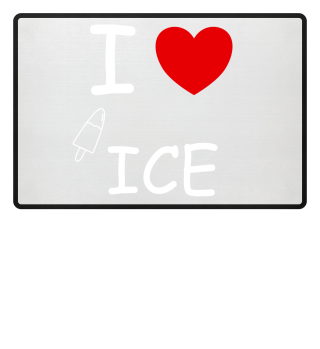 I LOVE ICE ICECREAM HEART SUN SUMMER