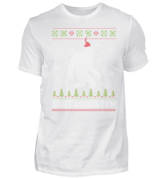 CHRISTMAS SANTASQUATCH T-SHIRT