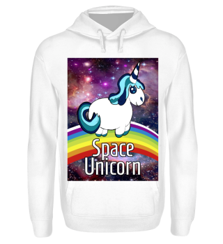 Space Unicorn - verrücktes Einhorn Shirt