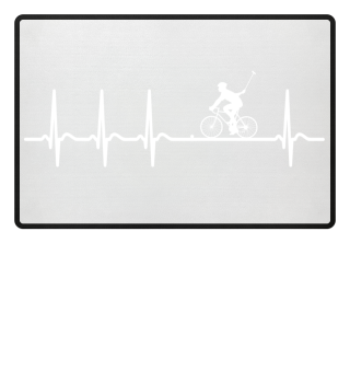Heartbeat Bike Polo Cycle Polo Shirt 