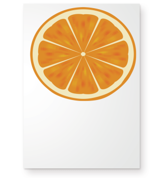 Orange Orangenscheibe Obst Geschenk