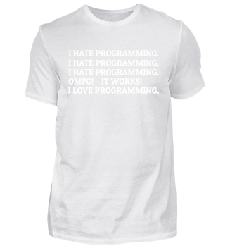 I love programming.