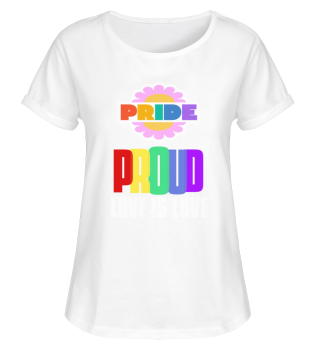 Proud LGBT TShirt Love is Love Tee Rainbow Gay Lesbian Pride