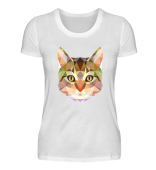Katze geometrisch Premium T-Shirt 