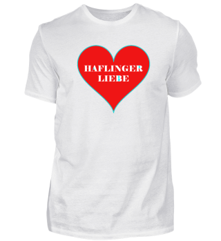Haflinger-Liebe Herz Rot-Weiß-Türkis