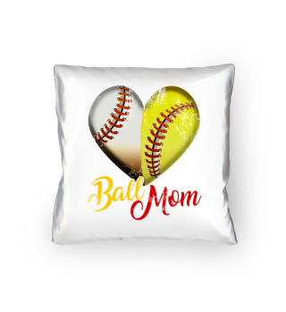 Funny Ball Mom Heart design Gift for Baseball Players