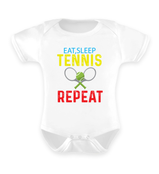 Eat Sleep Tennis Repeat Tennis Player Gi