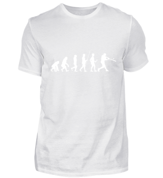 Evolution zum Baseballer- T-Shirt