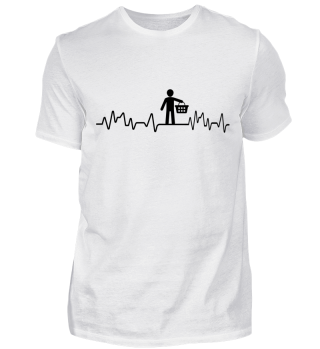 Heartbeat Einkäufer - T-Shirt 