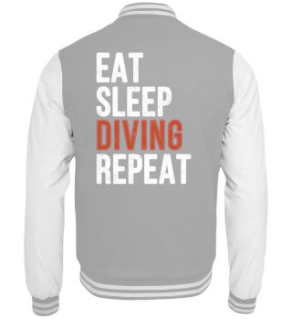 Eat Sleep Diving Repeat Funny Gift