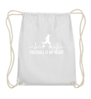 FOOTBALL IS MY HEART Fußball Herzschlag