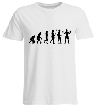 Evolution zum Gewichteheber - T-Shirt