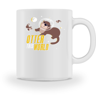 Funny Sea Otter Space Pun Cute Gift