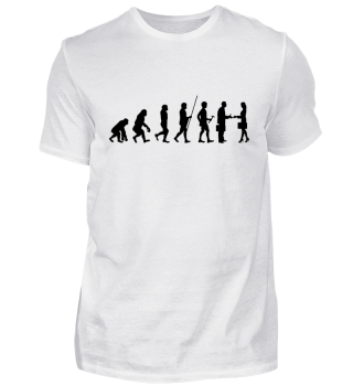 Evolution zum Hallo - Tshirt