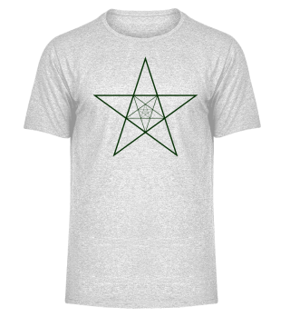 Stern Geometrie Pentagramm Geschenk Grün