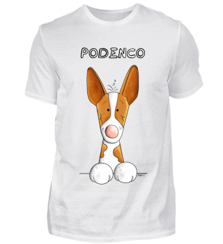 Happy Podenco Hund Comic Cartoon