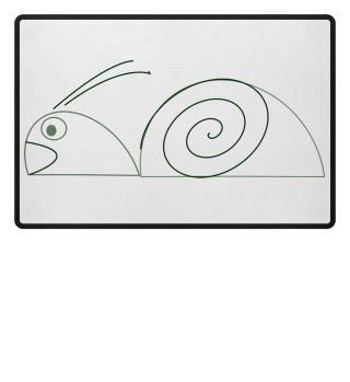 Snail Geometry Present Art Design Green