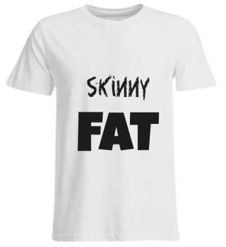Skinny Fat Fitness schwarzer Schriftzug