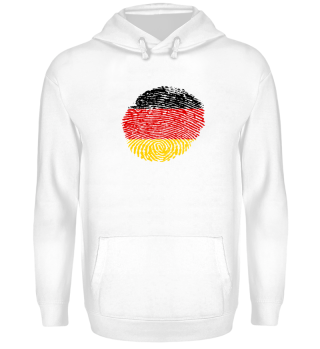 Deutschland Flagge Fingerabdruck