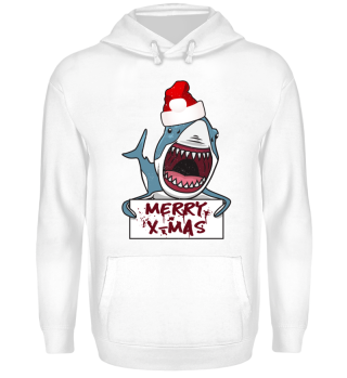 Funny Ugly Christmas Shark Santa Hat
