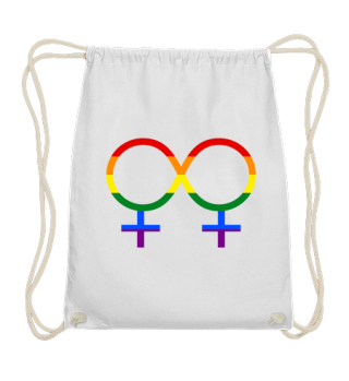 Lesbian Gender Lemniskate Rainbow Flag