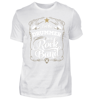 Rock Band Drummer T-Shirt