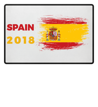 Spain 2018 Soccer Flag Gift Idea