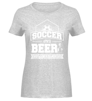 Funny Football Soccer Shirt And Beer