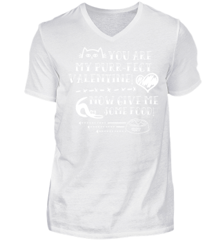 Valentines Day Cat Food Lover Heart Tees