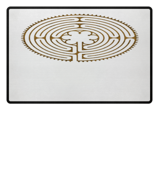 Chartres Labyrinth antique metal