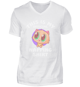 This Is My Official Napping Shirt Cat