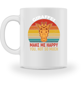 Giraffes Make Me Happy Wildlife Giraffe Lover
