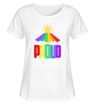 Proud LGBT T Shirt Love is Love Shirt Equality LGBT Rainbow