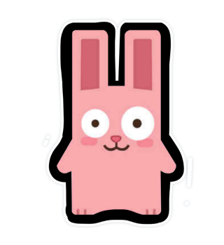 Fridge bunny Sticker
