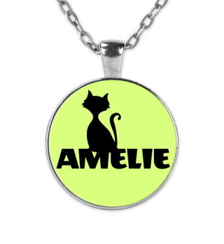 Amelie Namenskette süße Katzenkette cats
