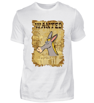 Wanted Western donkey as a gift idea