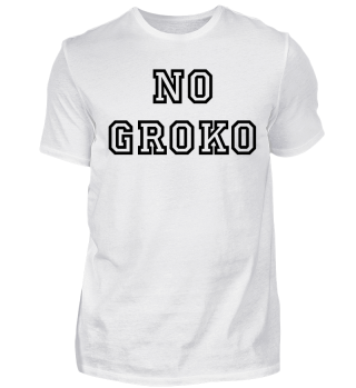 No Groko / Große Koalition (weiß)