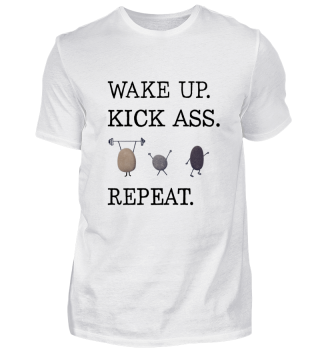 Kick Ass Motivation Shirt Geschenkidee