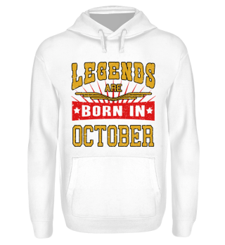 Legends are born in October birthday gift