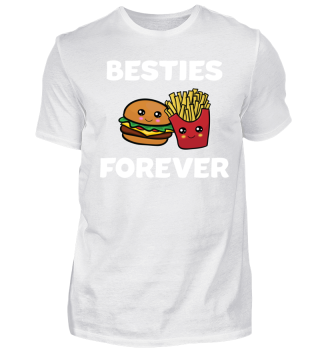 Besties Forever Burger Fries Pommes