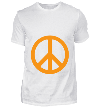Peace Frieden Geschenk Orange