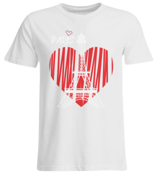 Paris France Eiffel Tower Heart Love Souvenir French