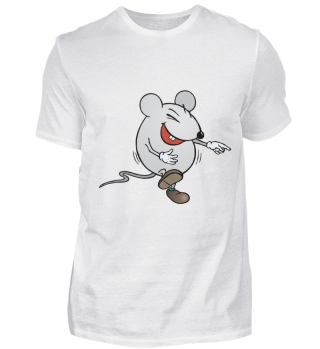 Mens Shirt - Laughing mouse
