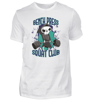 Bench Press Squad Club Till Death Workout Strength Training