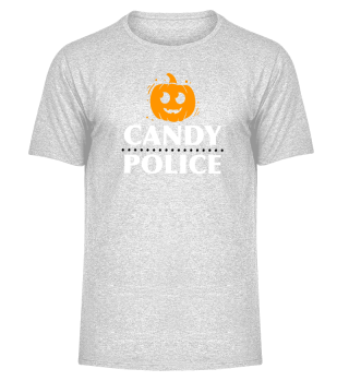 Spooky Cute Halloween Pumpkin Candy Police